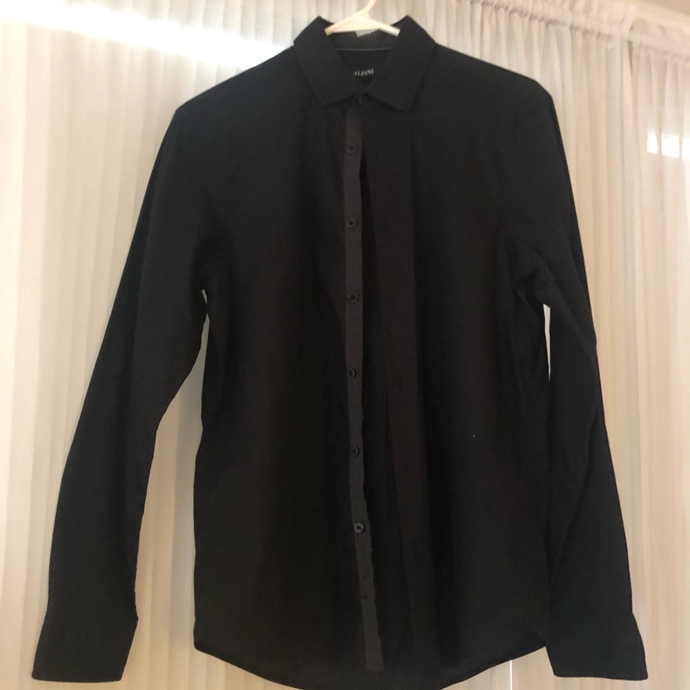 Black button down dress shirt